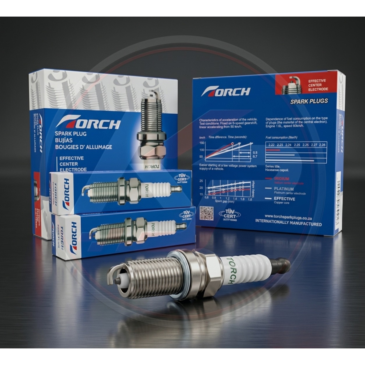 شمع TORCH K6RTM3 اورجینال مناسب خودروهای سازگار از جمله پژو 206 TU5، پژو 207 TU5، رانا TU5 - بسته 4 عددی