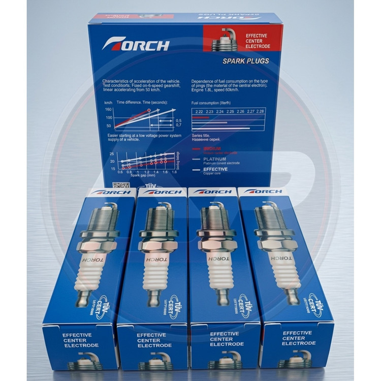 شمع TORCH K6RTM3 اورجینال مناسب خودروهای سازگار از جمله پژو 206 TU5، پژو 207 TU5، رانا TU5 - بسته 4 عددی