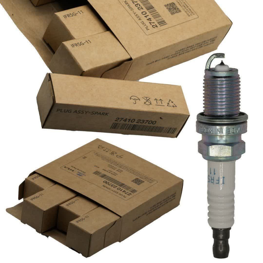 شمع MOBIS 27410-23700 اورجینال مناسب خودروهای سازگار از جمله هیوندای توسان 2.7، کیا سورنتو، کیا اسپورتیج - بسته 4 عدد