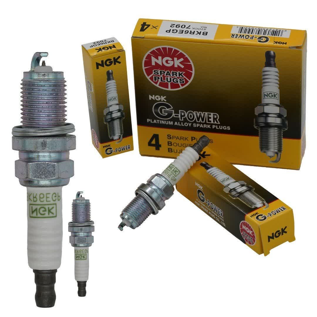 شمع NGK BKR6E-GP اورجینال مناسب خودروهای سازگار از جمله پژو XU7 ، لیفان ، MVM - بسته 4 عددی