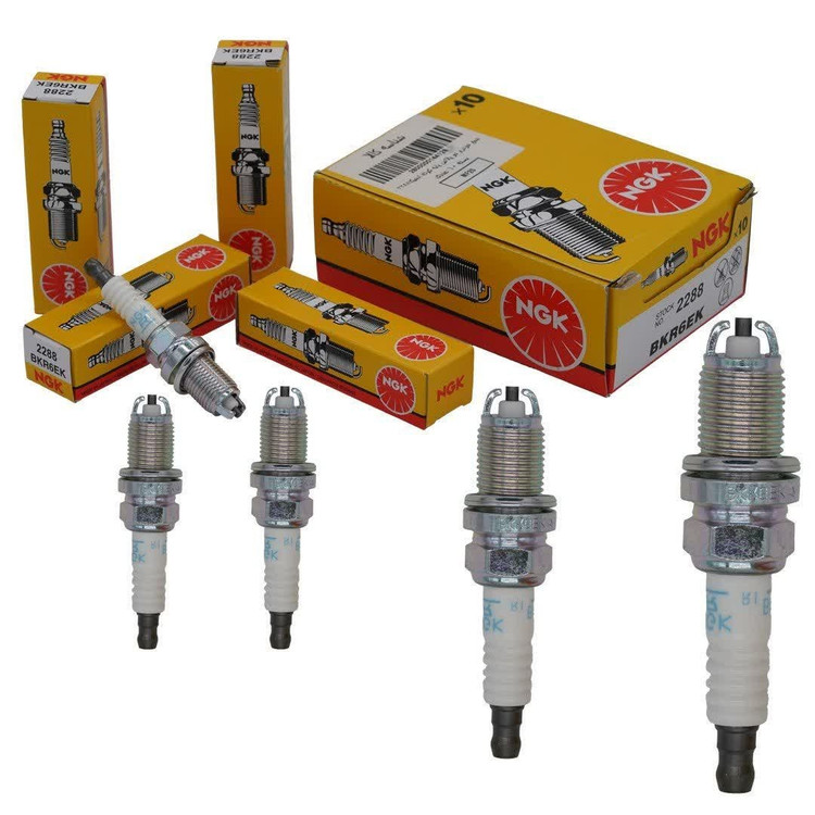 شمع NGK BKR6EK اورجینال مناسب خودروهای دوگانه سوز از جمله پژو XU7، سمند XU7، پراید - بسته 4 عددی