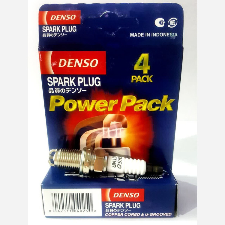 شمع DENSO K20TNR اورجینال مناسب خودروهای دوگانه سوز از جمله پژو XU7، سمند XU7، پراید - بسته 4 عددی