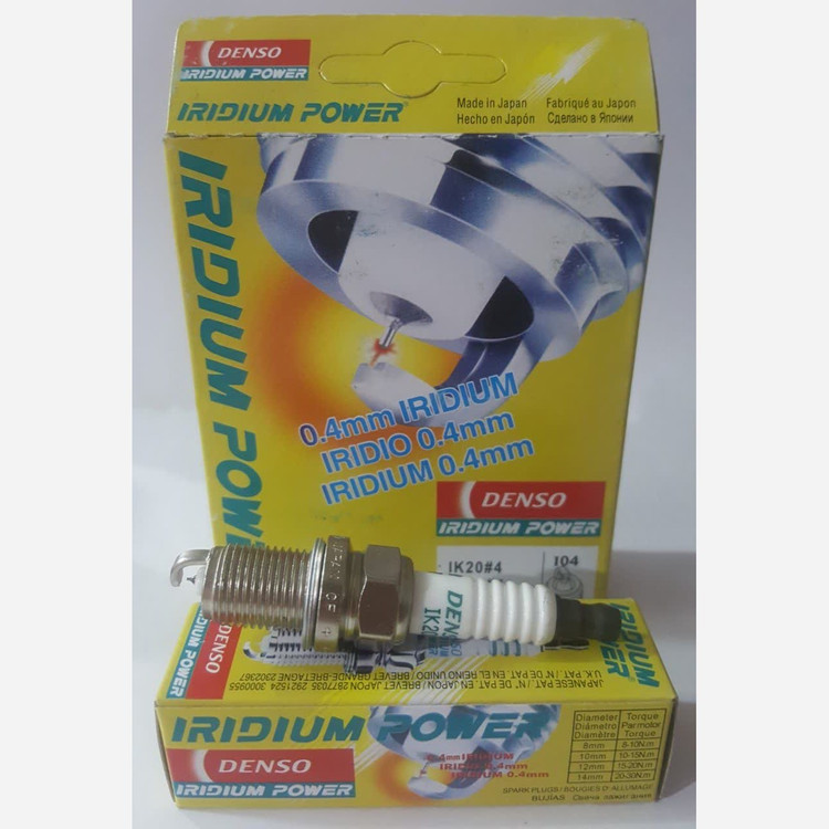 شمع دنسو اورجینال ژاپن سوزنی پایه کوتاه ایریدیوم کد حرارتی 6 - بسته 4 عددی