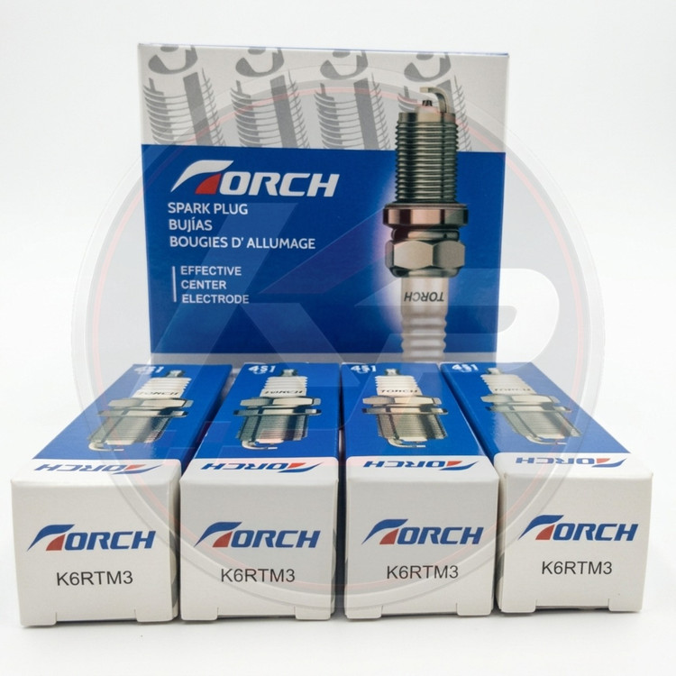شمع خودرو تورچ TORCH K6RTM3 پایه بلند نیکلی اورجینال چین - بسته 4 عددی