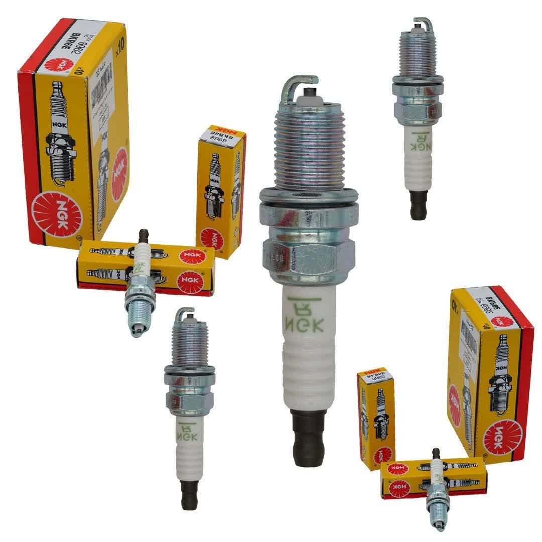 شمع خودرو NGK 6962 BKR6E پایه کوتاه نیکلی اورجینال ژاپن - بسته 4 عددی