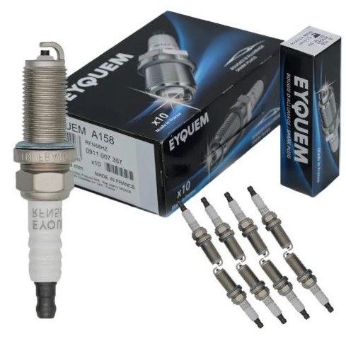 شمع خودرو اکیوم EYQUEM RFN58HZ پایه بلند نیکلی اورجینال فرانسه - بسته 4 عددی